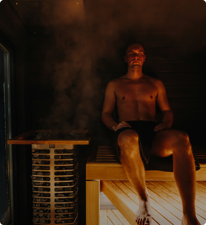 Ultimate Longevity Center Proprietary Dry Sauna