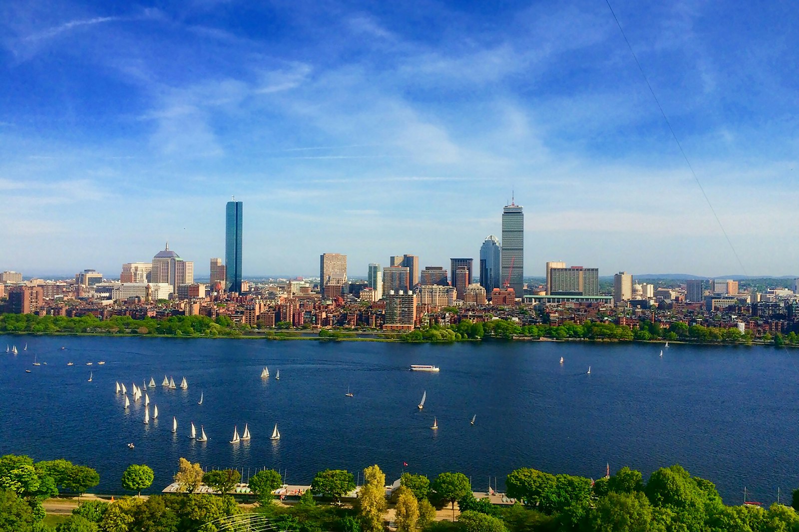 Boston skyline across the Charles River